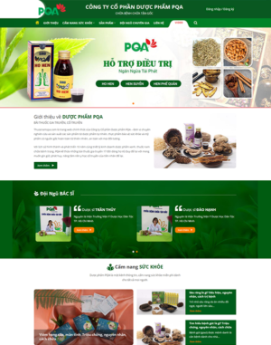 Mẫu-website-CÔNG-TY-CỔ-PHẦN-DƯỢC-PHẨM-PQA