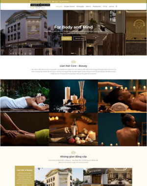 Mẫu-website-spa-Lian-Hair-Care-&-Beauty