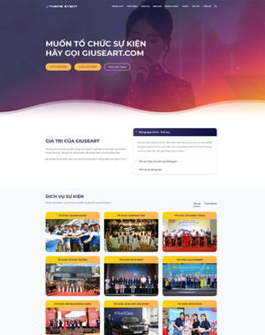 Mẫu website event tổ chức sự kiện